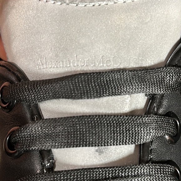 Alexander McQueen sneakers. Size 11. Men’s. Black with cream bottoms. - Picture 6 of 8